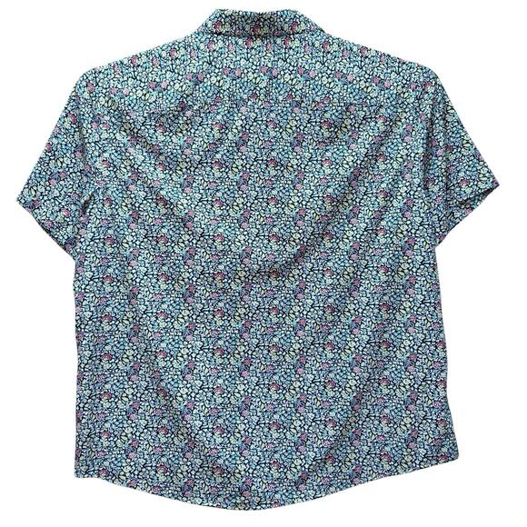 UNTUCKit Shirt Mens XXXL 3XL Floral AOP Short Sleeve Nylon Stretch Golf Preppy - Picture 3 of 4